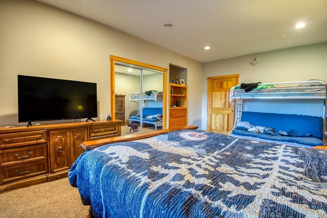 8 Hilltop Hts, Rangeley, ME 04970 - bedroom featuring carpet and recessed lighting
