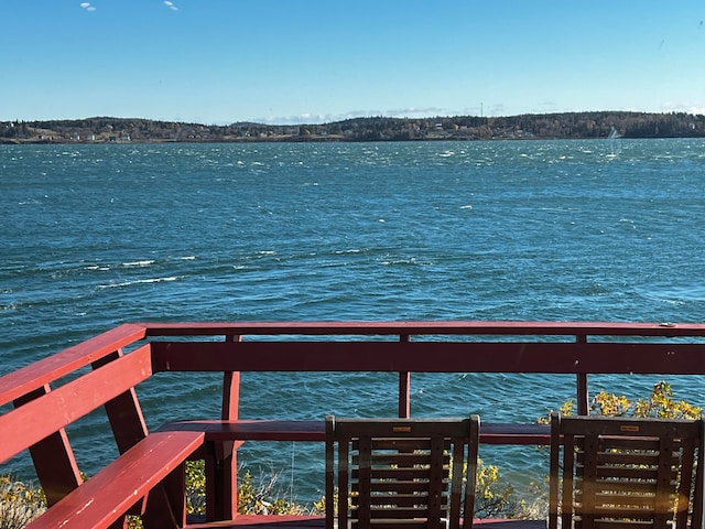 view of water feature