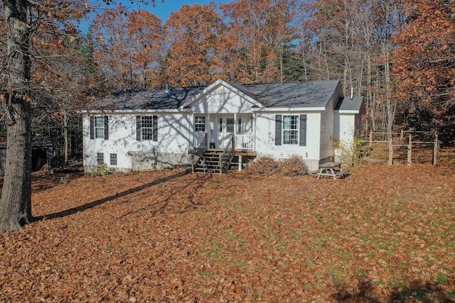 view of ranch-style house