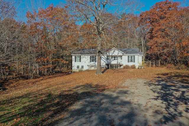 view of front of home