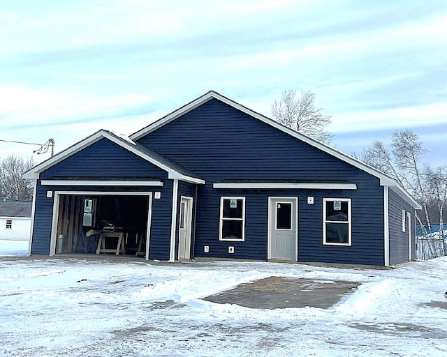 view of front of property featuring an attached garage