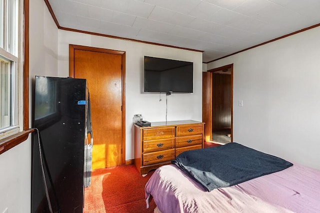 18 Sebasticook Dr, Clinton, ME 04927 - bedroom with ornamental molding and carpet
