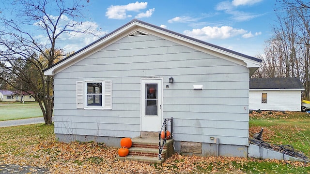 view of rear view of property