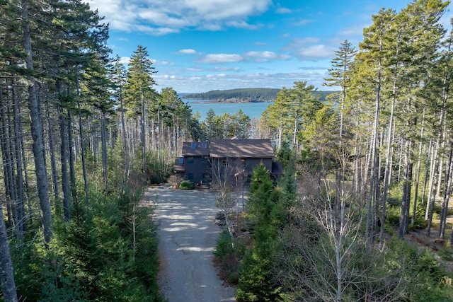 1700 Tremont Rd, Tremont, ME 04674 - water view with a heavily wooded area