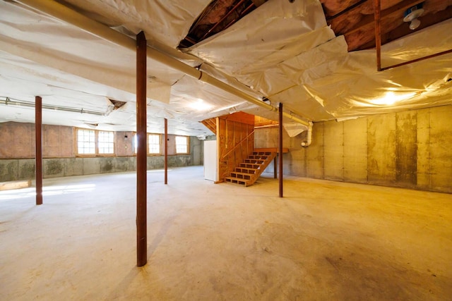 1700 Tremont Rd, Tremont, ME 04674 - below grade area featuring stairs