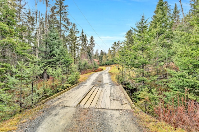 view of road