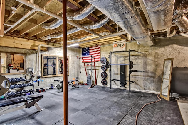 658 Mingo Loop Rd, Rangeley, ME 04970 - workout area with heating fuel
