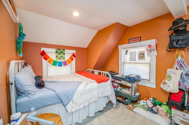 27 Mace Ave, Winthrop, ME 04364 - bedroom with vaulted ceiling