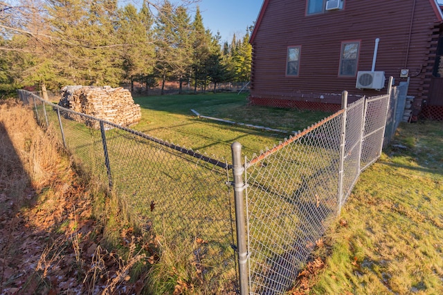 view of yard featuring ac unit