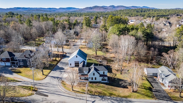 bird's eye view featuring a mountain view