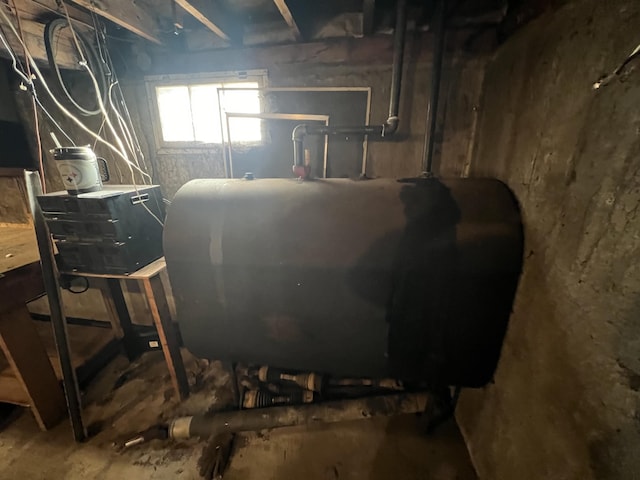 23 Hillcrest Ave, Millinocket, ME 04462 - below grade area featuring oil tank