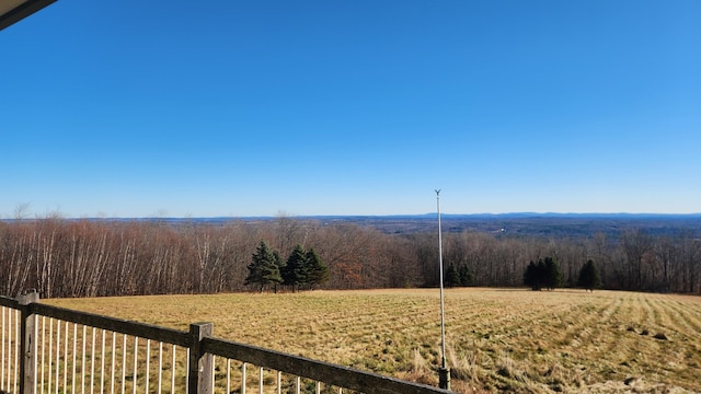 mountain view with a rural view