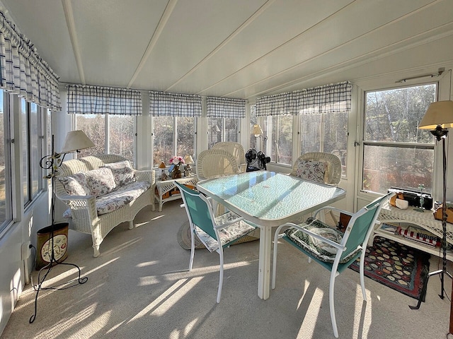 view of sunroom / solarium