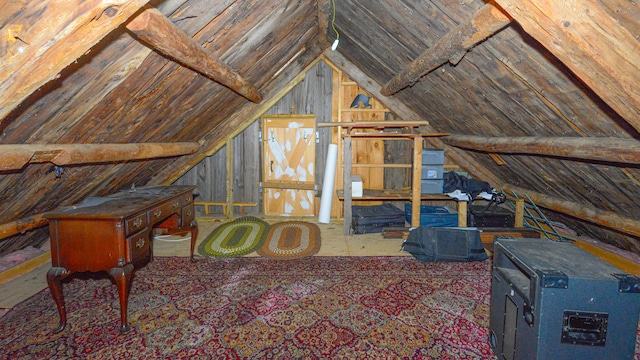 view of attic