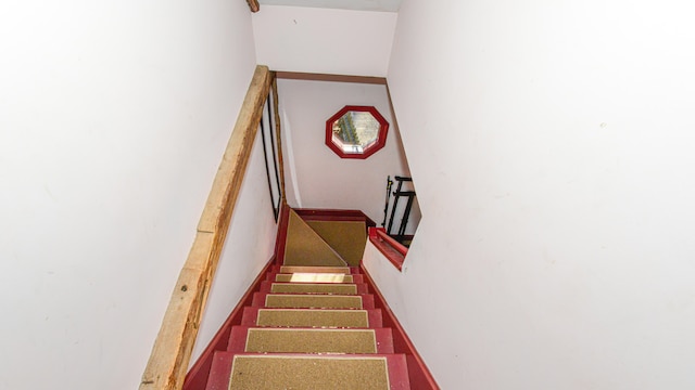 view of stairs