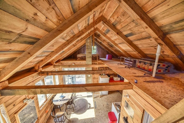 attic featuring a wealth of natural light