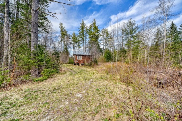 0 Little Huston Brook Rd, Concord Twp, ME 04920 - view of yard featuring an outbuilding
