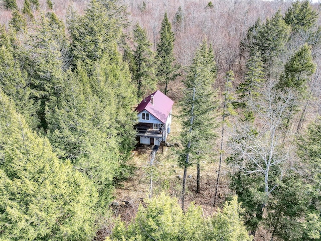 0 Little Huston Brook Rd, Concord Twp, ME 04920 - aerial view of property and surrounding area featuring a heavily wooded area