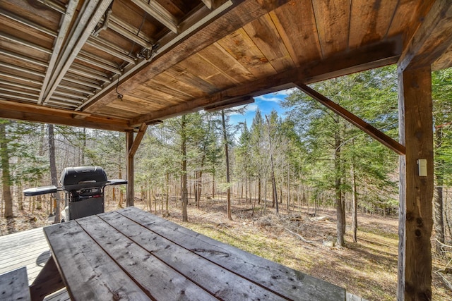 0 Little Huston Brook Rd, Concord Twp, ME 04920 - wooden deck featuring grilling area