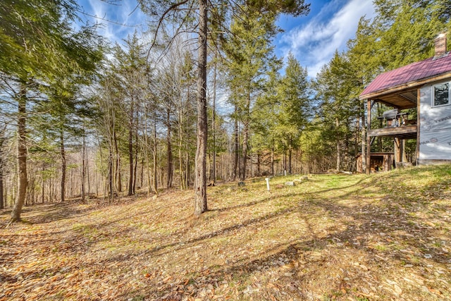 0 Little Huston Brook Rd, Concord Twp, ME 04920 - view of yard featuring a wooded view
