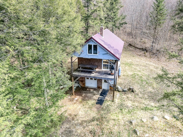 birds eye view of property