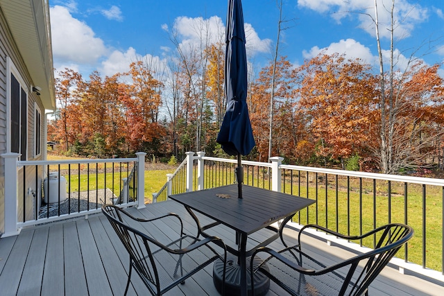 11 Beacon Dr, Brunswick, ME 04011 - wooden deck with a yard