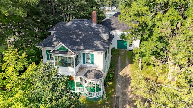 236 High St, Farmington, ME 04938 - view from above of property