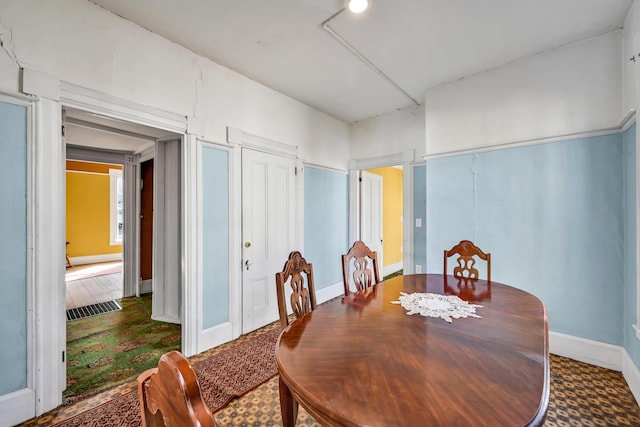 236 High St, Farmington, ME 04938 - dining area with baseboards
