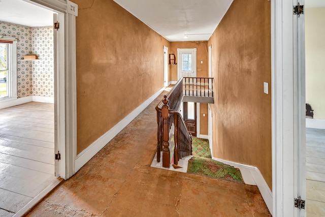 hallway with a wealth of natural light