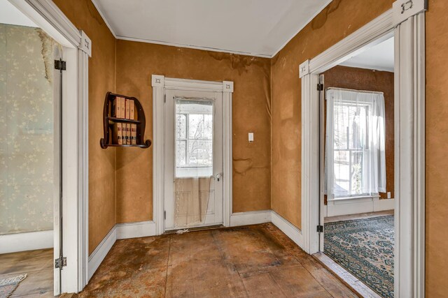 236 High St, Farmington, ME 04938 - entryway featuring baseboards