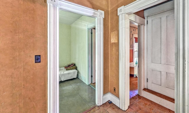 236 High St, Farmington, ME 04938 - hallway featuring tile patterned flooring