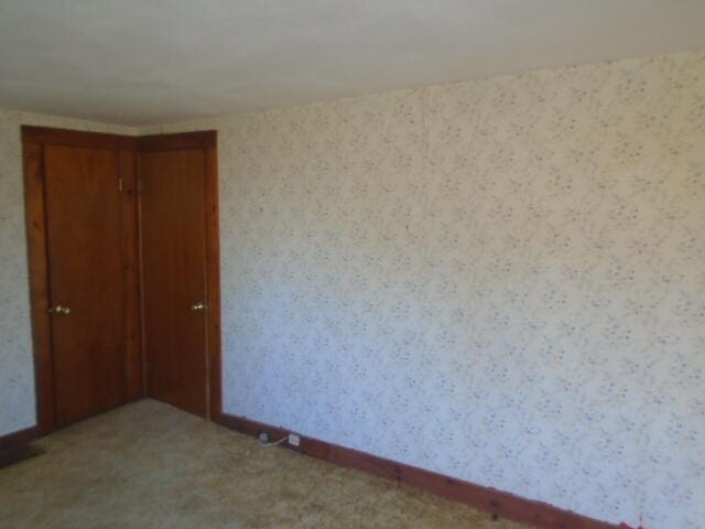 view of spare room