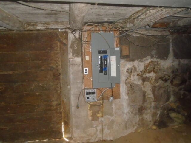 utility room with electric panel