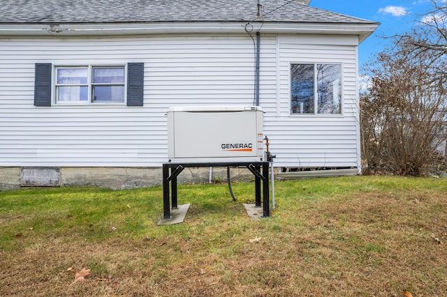 view of home's exterior featuring a yard