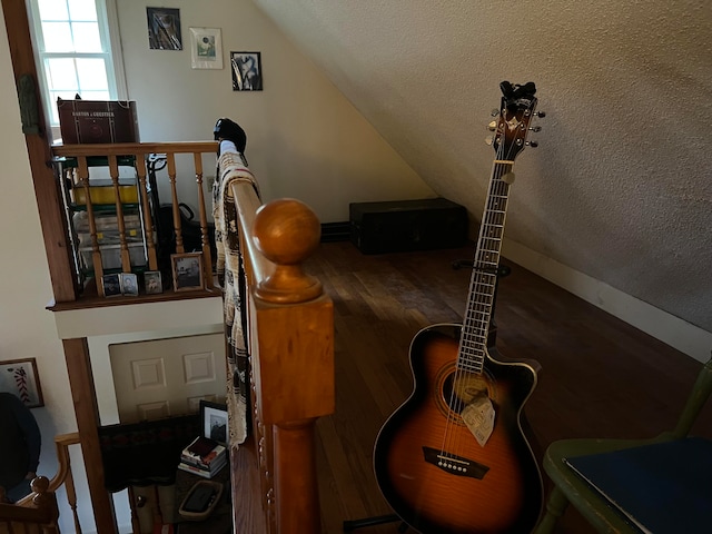 interior space with wood-type flooring