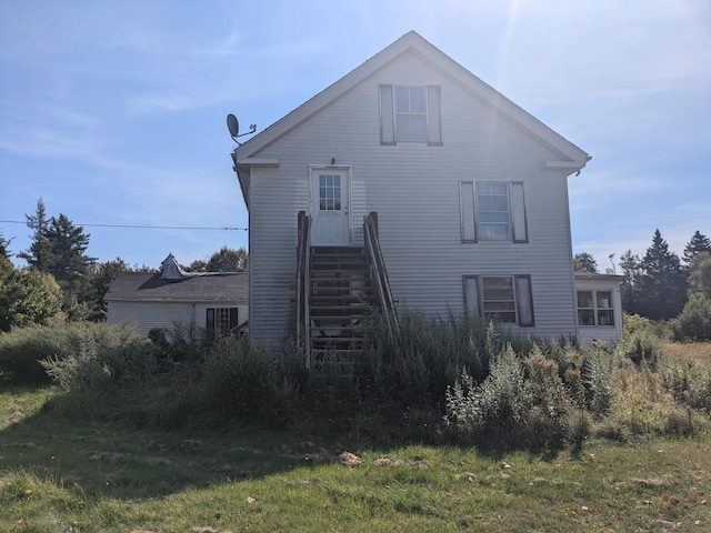 view of rear view of property