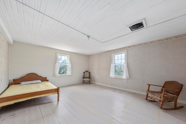 sitting room featuring hardwood / wood-style floors