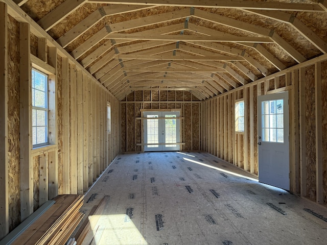 misc room with french doors