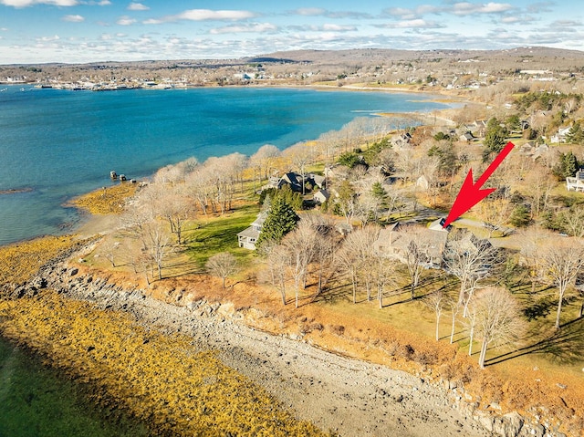 9 Jameson Point Rd Unit 10, Rockland, ME 04841 - aerial view of property's location with a nearby body of water