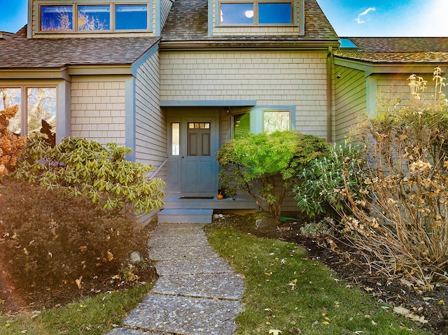 9 Jameson Point Rd Unit 10, Rockland, ME 04841 - property entrance featuring roof with shingles