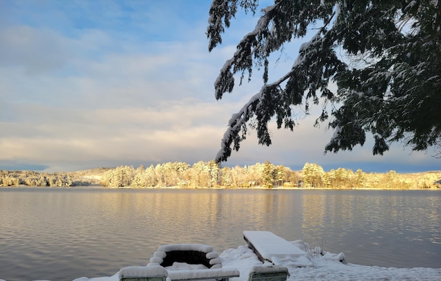 47 Fickett Dr, Litchfield, ME 04350 - dock area featuring a water view
