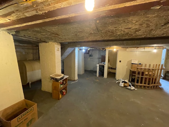 view of basement