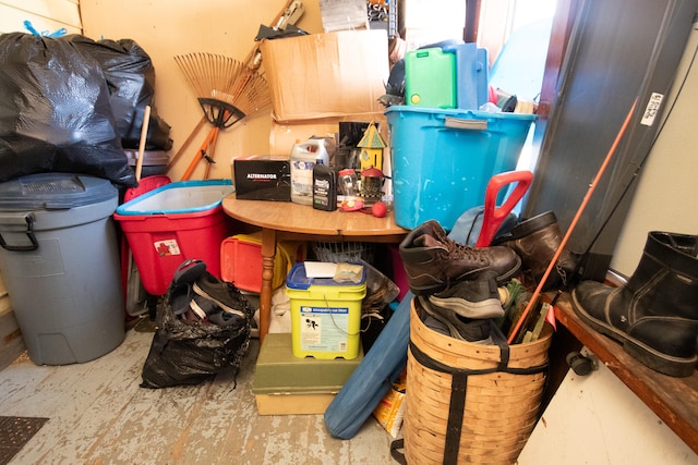 view of storage room