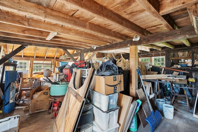 view of storage room