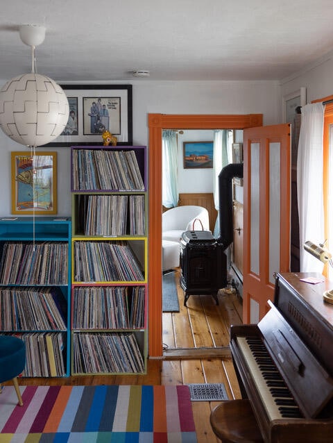 sitting room featuring wood-type flooring