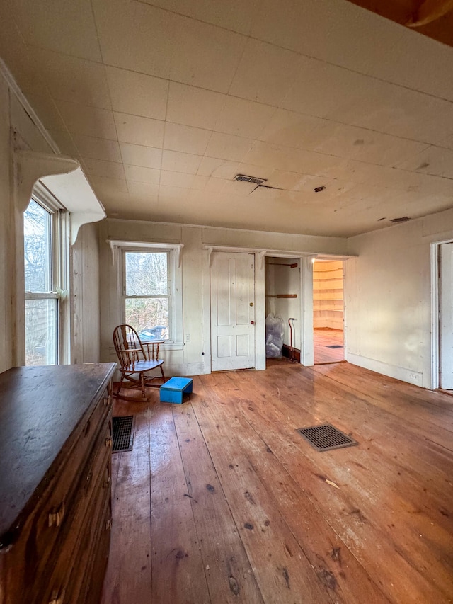 interior space featuring hardwood / wood-style floors