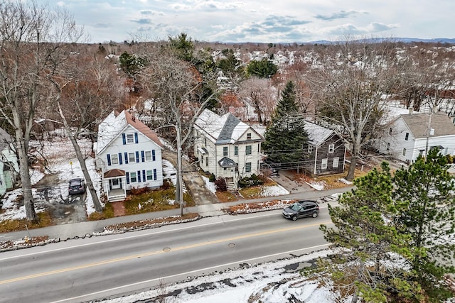 363 Broadway, Bangor, ME 04401 - snowy aerial view with a residential view