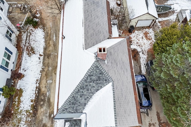 363 Broadway, Bangor, ME 04401 - view of snowy aerial view