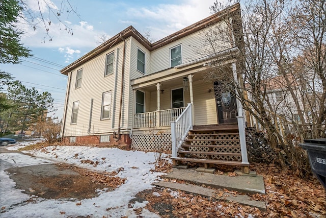363 Broadway, Bangor, ME 04401 - view of front of house featuring covered porch