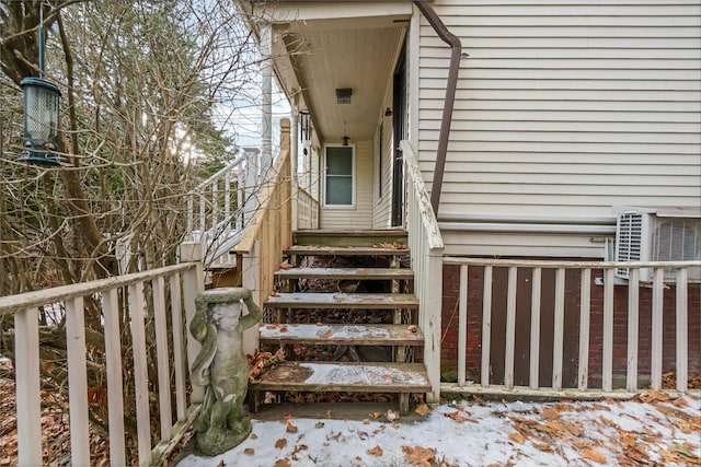 363 Broadway, Bangor, ME 04401 - property entrance with ac unit